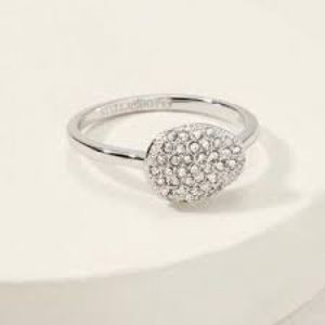 Stella & Dot “Ulani pave ring” in silver size 8.